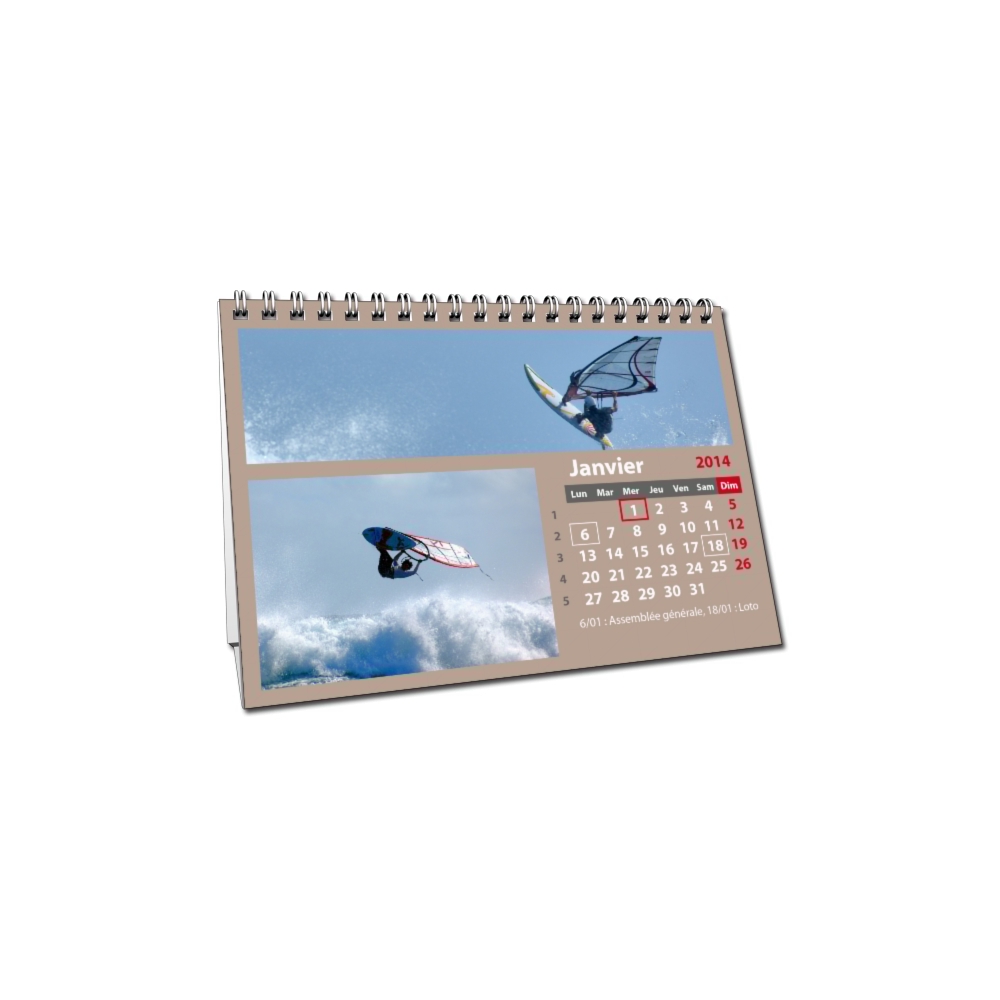 Calendrier personnalisable à votre image (mise en page libre) Calendrier personnalisable à votre image (mise en page libre)