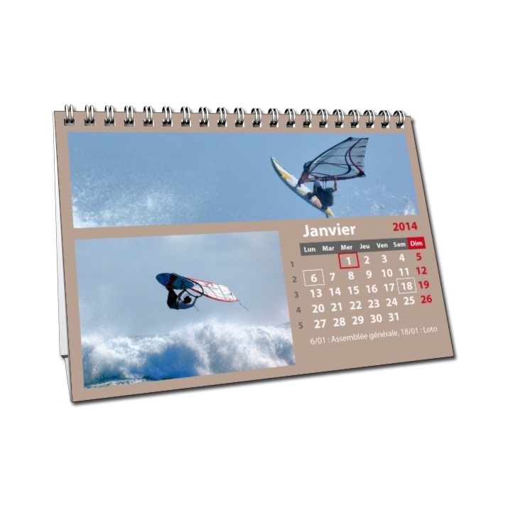 Calendrier personnalisable à votre image (mise en page libre) Calendrier personnalisable à votre image (mise en page libre)