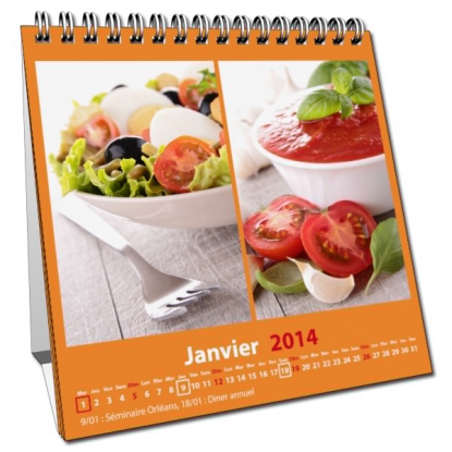 Calendrier de bureau CARRE