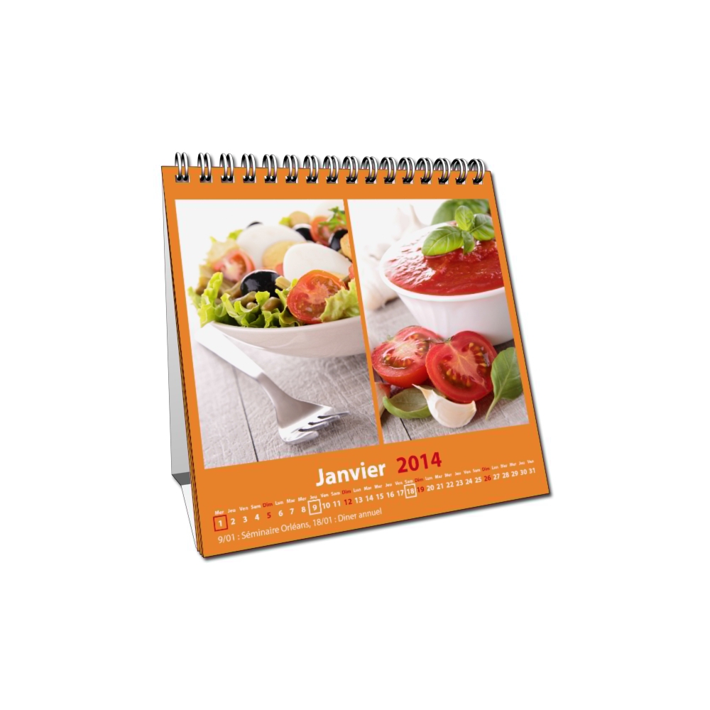 Calendrier personnalisable à votre image (mise en page libre) Calendrier personnalisable à votre image (mise en page libre)