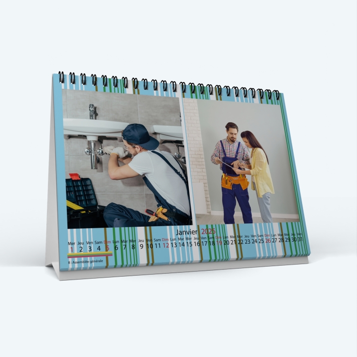 Calendrier de bureau MAXI PANO