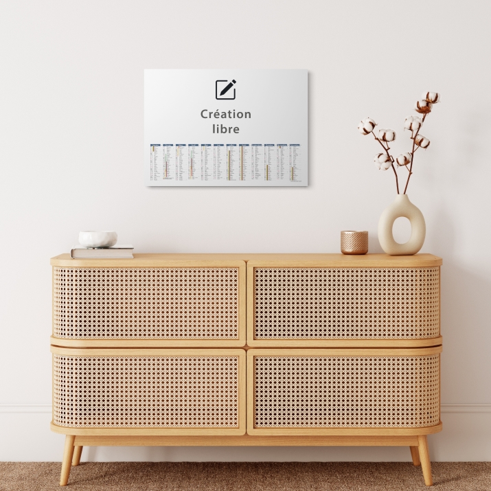 Calendrier photo tableau