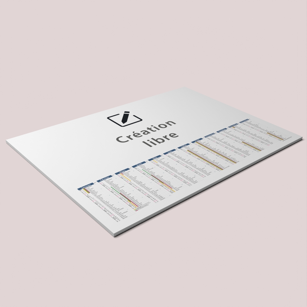 Calendrier photo tableau