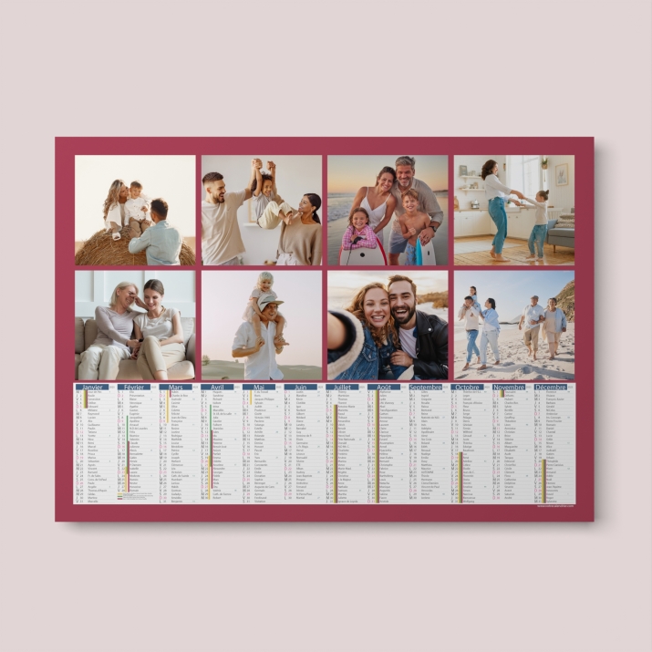 Calendrier photo bancaire