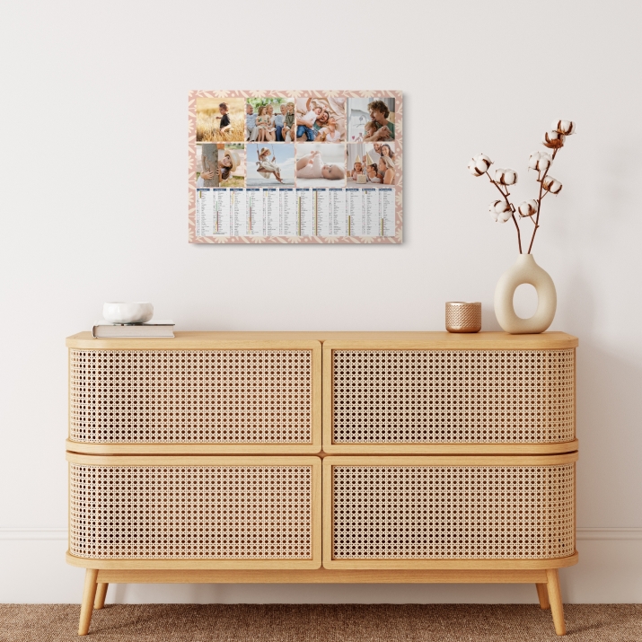 Calendrier photo tableau
