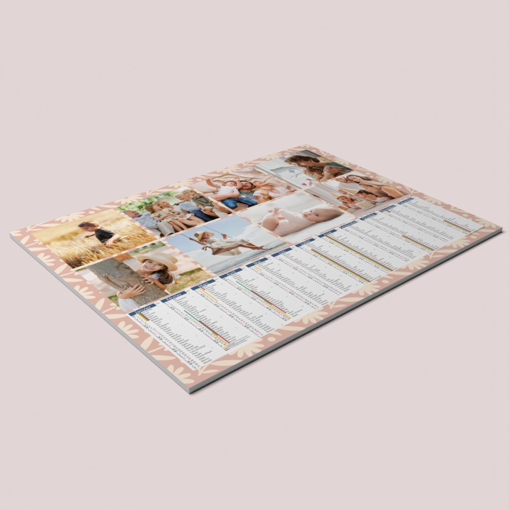 Calendrier photo tableau