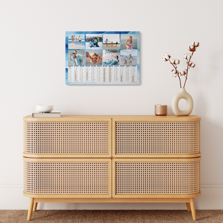 Calendrier photo tableau