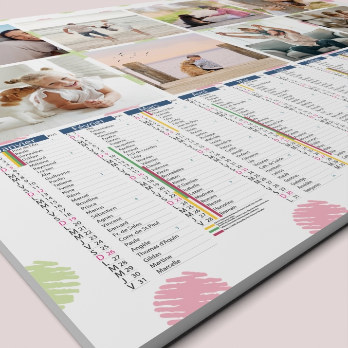 Calendrier photo bancaire