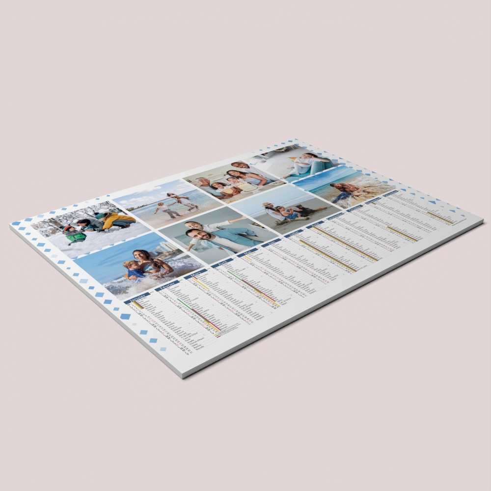 Calendrier photo tableau