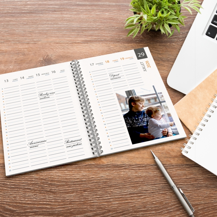 Agenda photo personnalisé