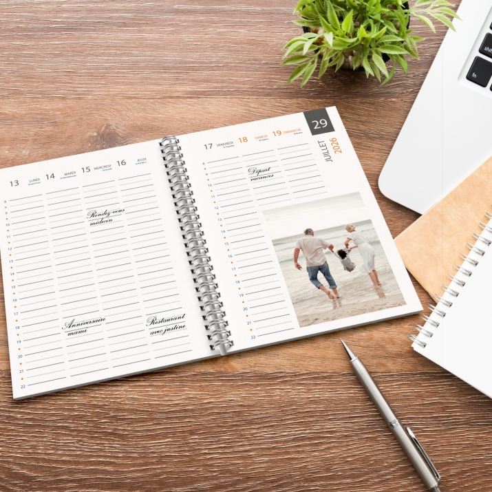 Agenda photo personnalisé