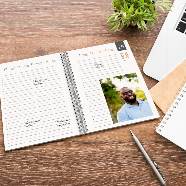 Agenda photo personnalisé