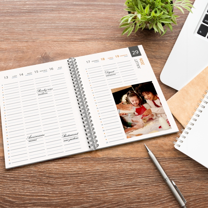 Agenda photo personnalisé