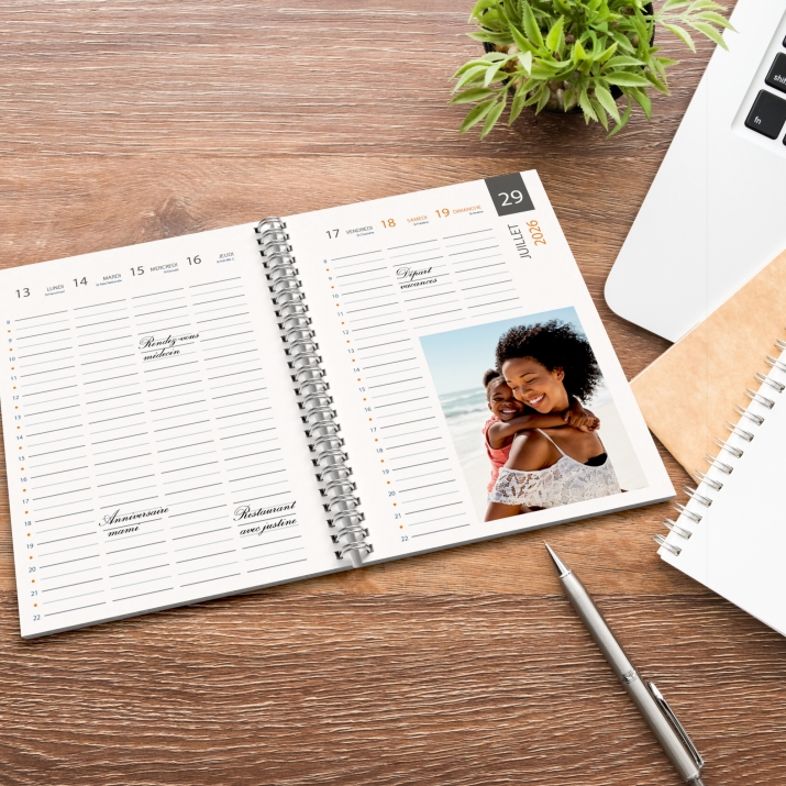 Agenda photo personnalisé