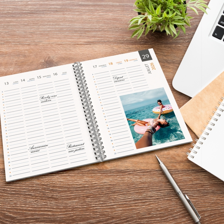 Agenda photo personnalisé
