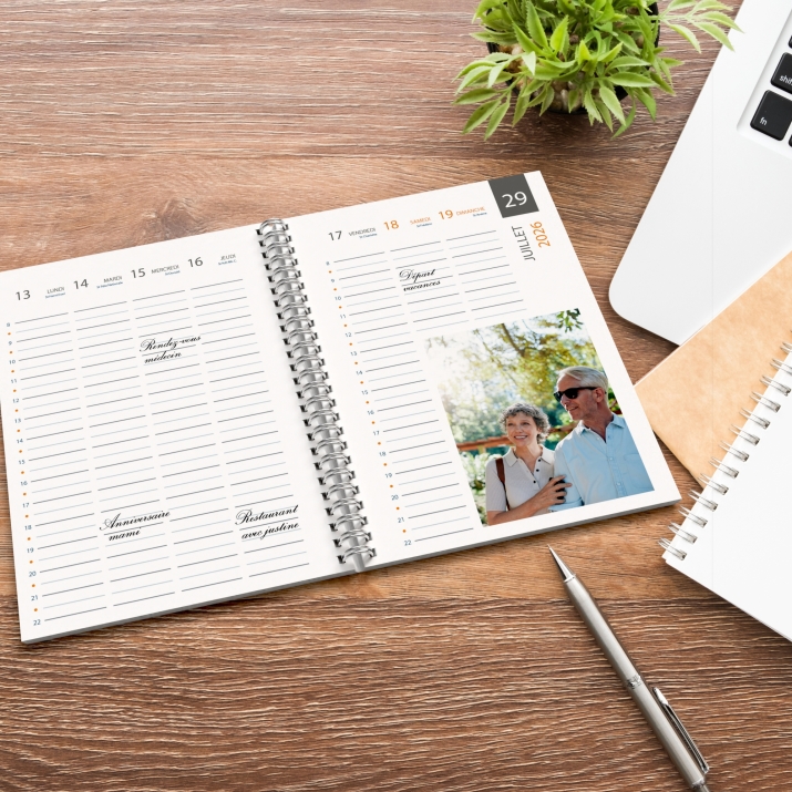 Agenda photo personnalisé
