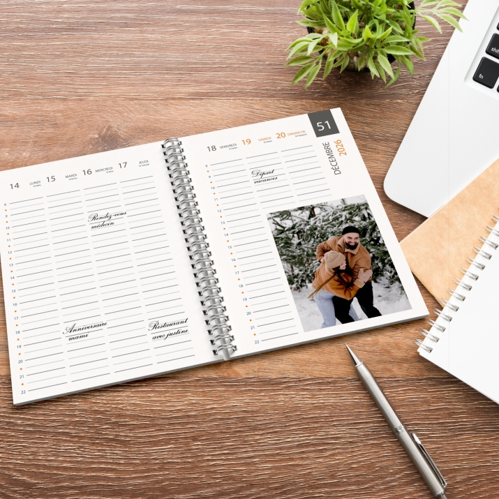 Agenda photo personnalisé