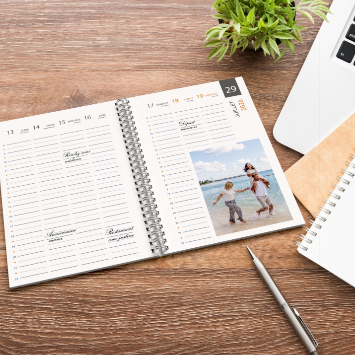 Agenda photo personnalisé