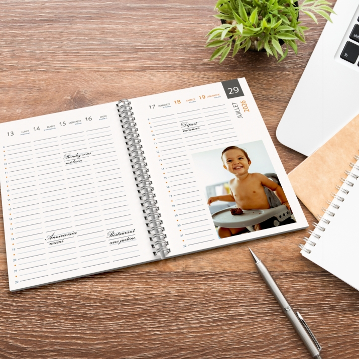 Agenda photo personnalisé