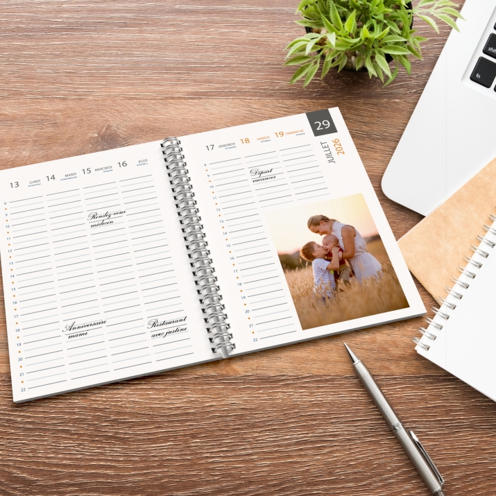 Agenda photo personnalisé