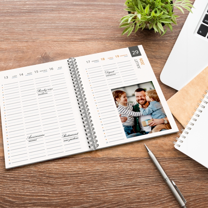 Agenda photo personnalisé