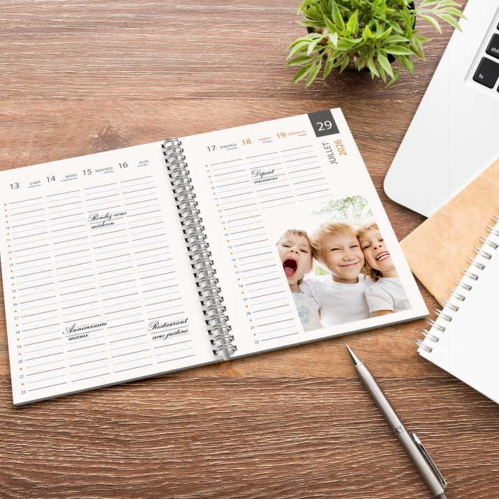Agenda photo personnalisé