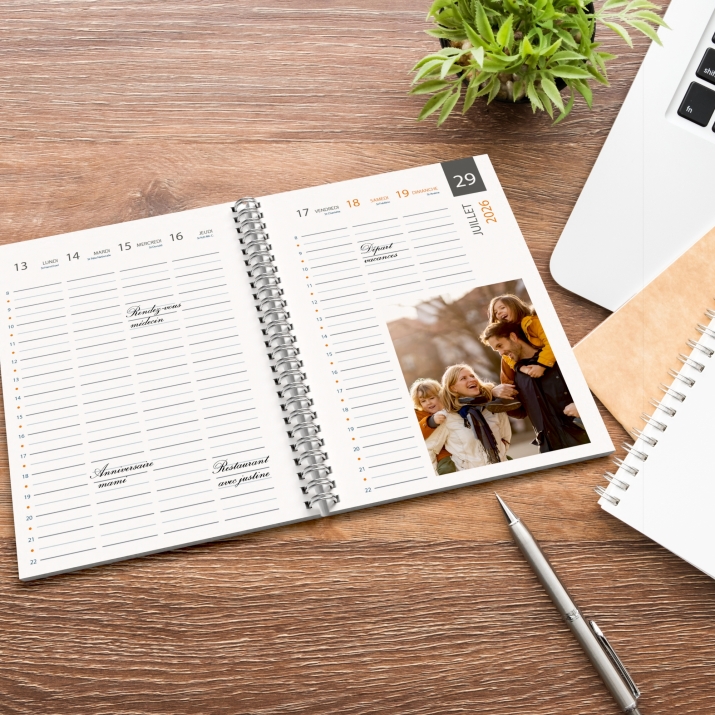 Agenda photo personnalisé