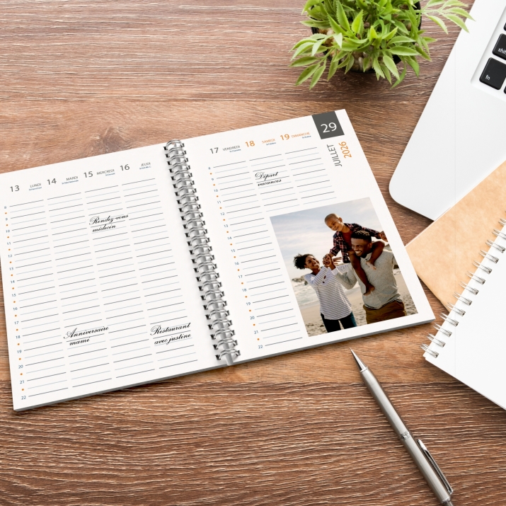Agenda photo personnalisé