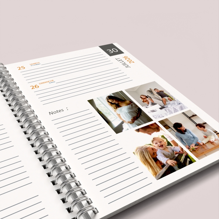 Agenda photo personnalisé