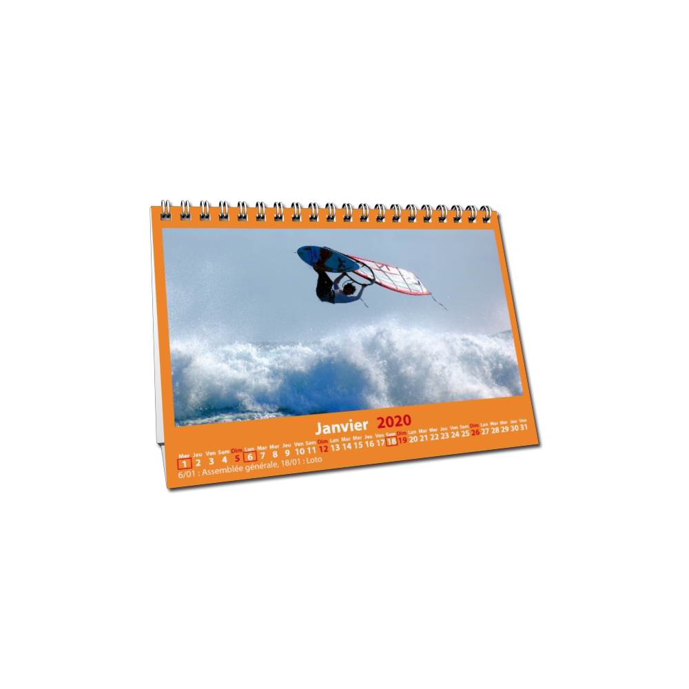 Calendrier de bureau MAXI PANO Calendrier de bureau MAXI PANO