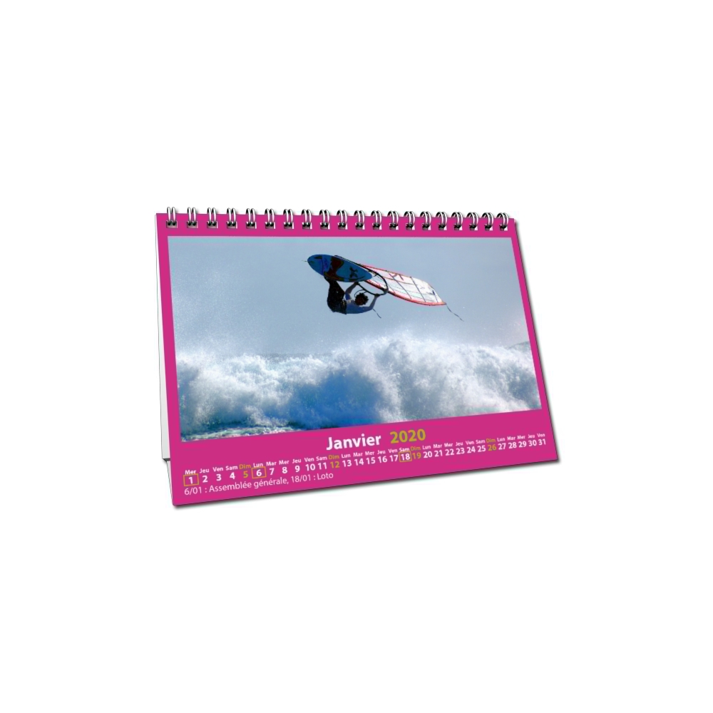 Calendrier de bureau MAXI PANO Calendrier de bureau MAXI PANO