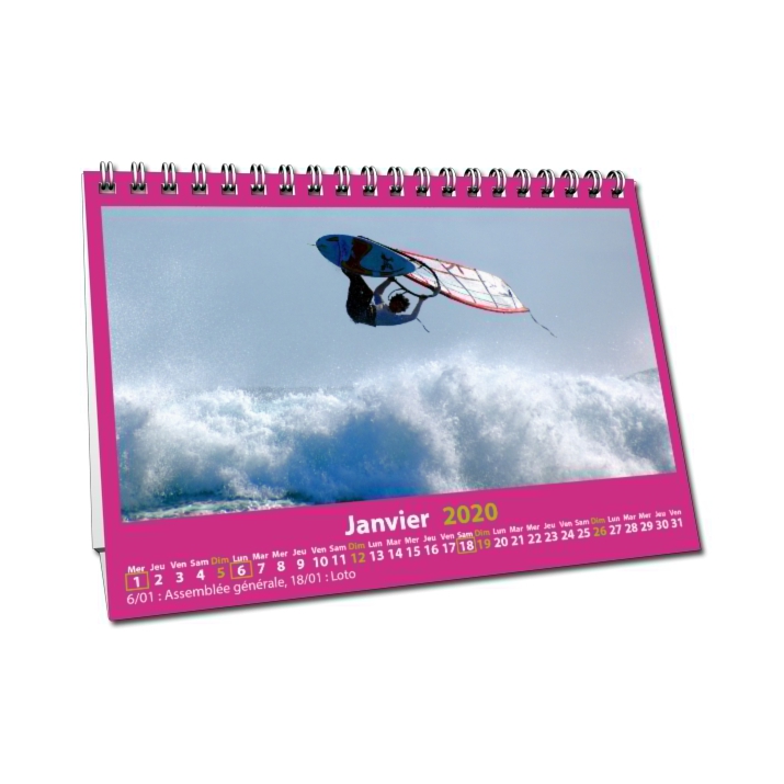 Calendrier de bureau MAXI PANO Calendrier de bureau MAXI PANO