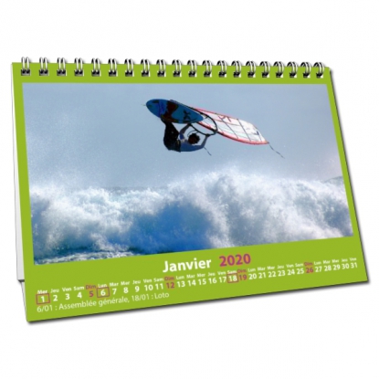 Calendrier de bureau MAXI PANO