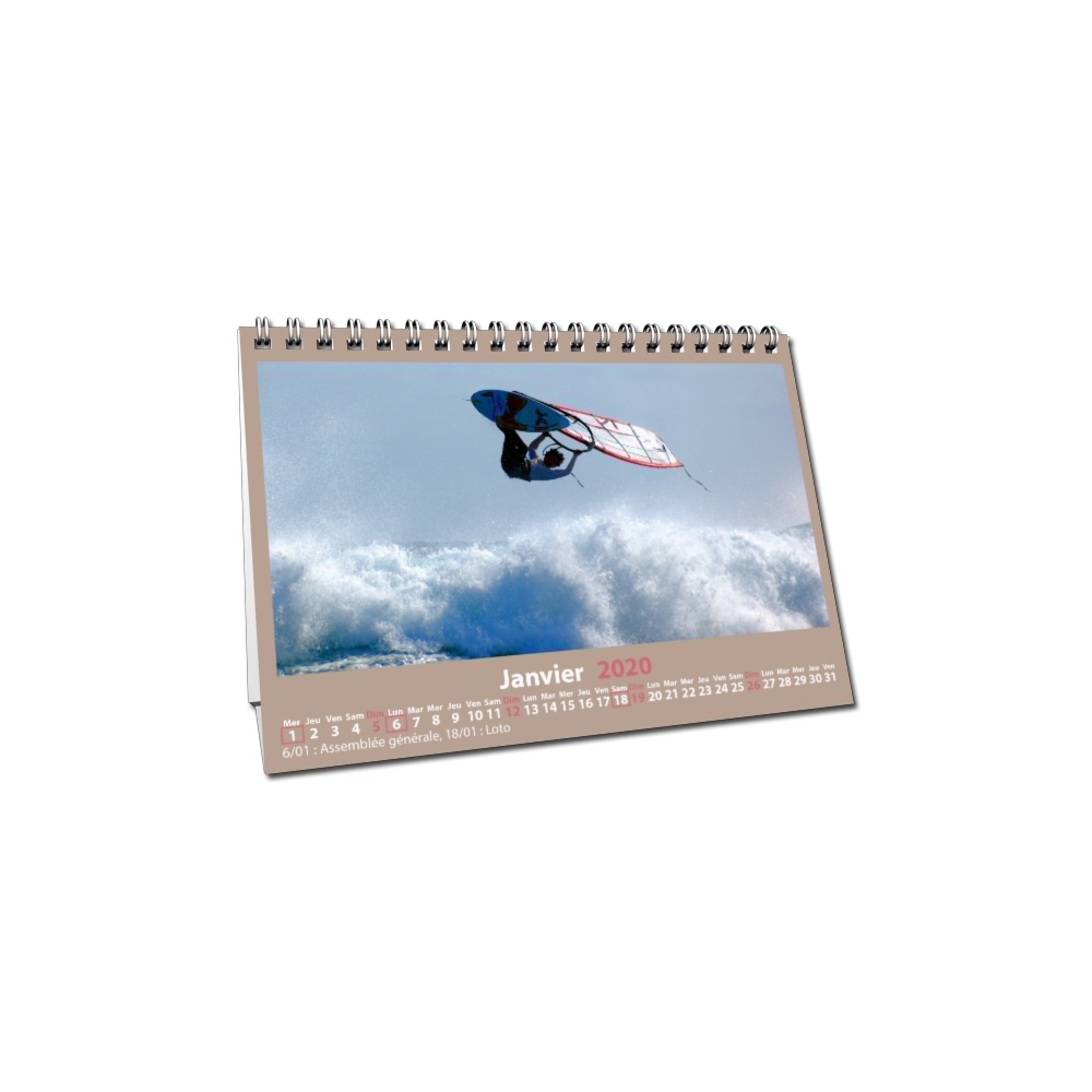 Calendrier de bureau MAXI PANO Calendrier de bureau MAXI PANO