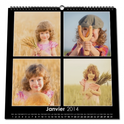 Calendrier photo CARRE mural