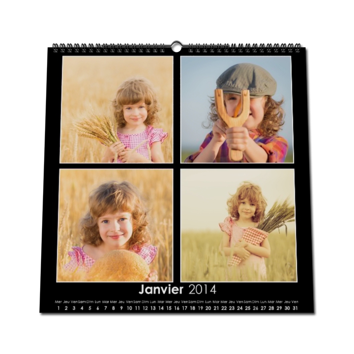 Calendrier photo CARRE mural Calendrier photo CARRE mural