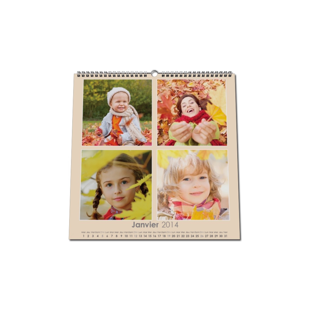 Calendrier photo CARRE mural Calendrier photo CARRE mural