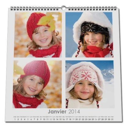 Calendrier photo CARRE mural