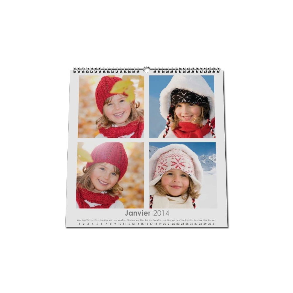 Calendrier photo CARRE mural Calendrier photo CARRE mural