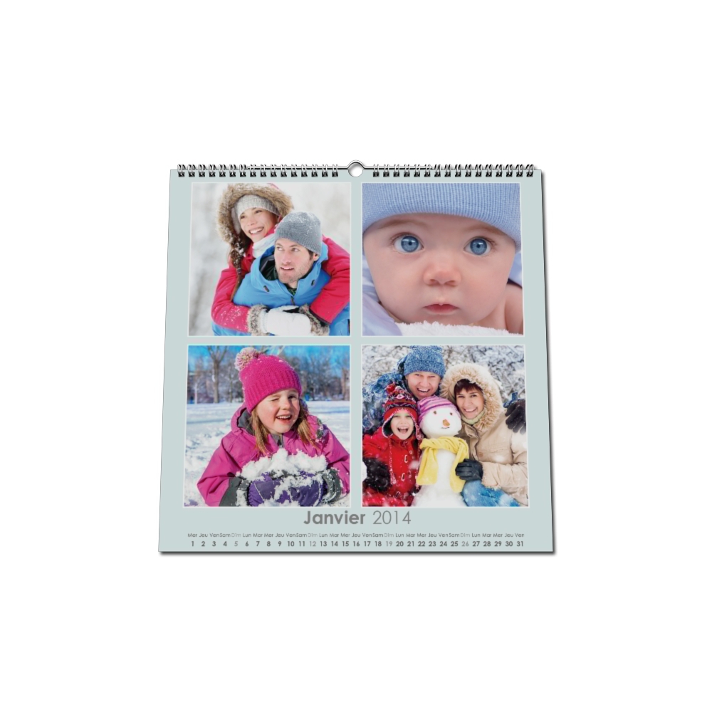 Calendrier photo CARRE mural Calendrier photo CARRE mural