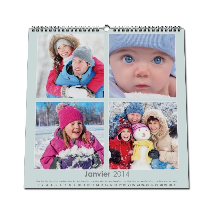 Calendrier photo CARRE mural Calendrier photo CARRE mural