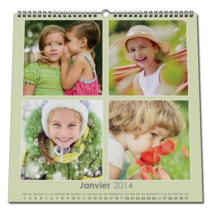 Calendrier photo CARRE mural