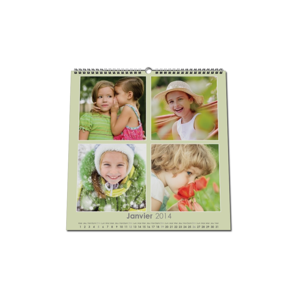 Calendrier photo CARRE mural Calendrier photo CARRE mural