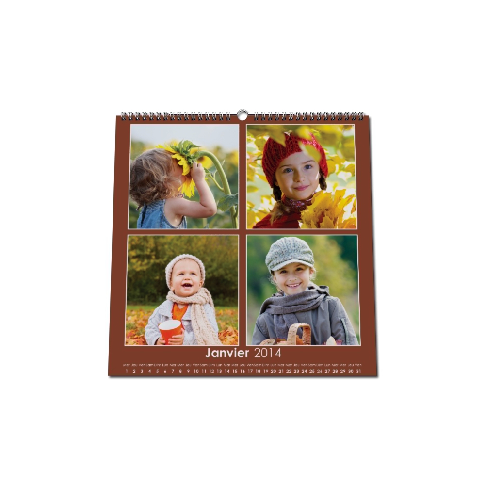 Calendrier photo CARRE mural Calendrier photo CARRE mural