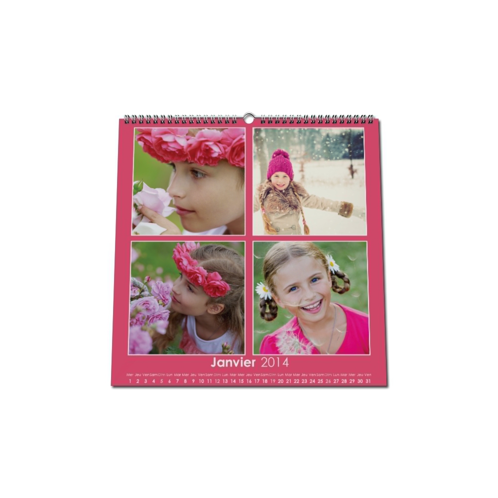 Calendrier photo CARRE mural Calendrier photo CARRE mural
