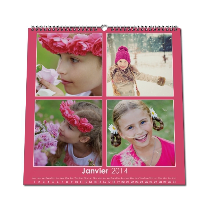 Calendrier photo CARRE mural Calendrier photo CARRE mural