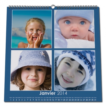 Calendrier photo CARRE mural