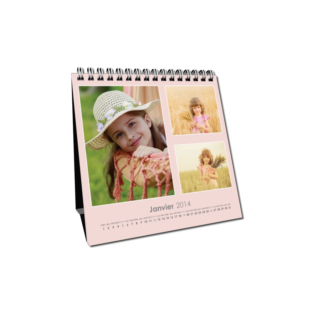 Calendrier LUXE CARRE de bureau Calendrier LUXE CARRE de bureau