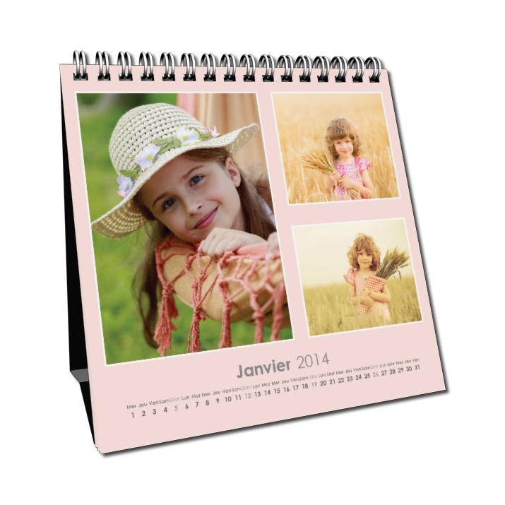 Calendrier LUXE CARRE de bureau Calendrier LUXE CARRE de bureau