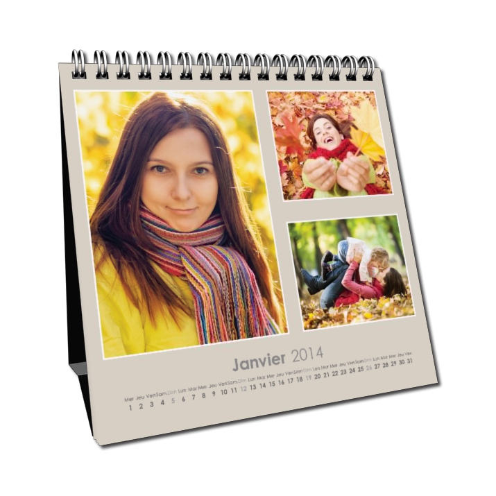 Calendrier LUXE CARRE de bureau Calendrier LUXE CARRE de bureau